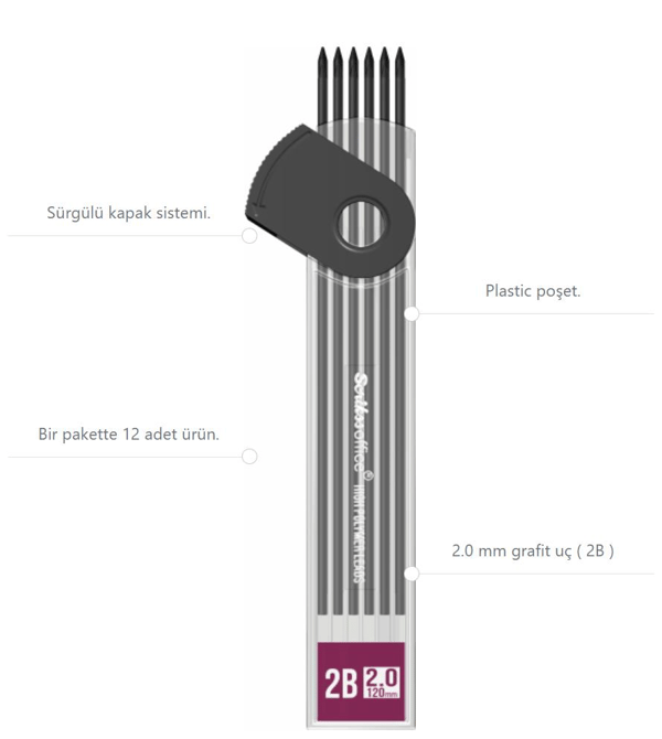 Scrikss Graph-X 2B 2.0 mm Dökme UÇ