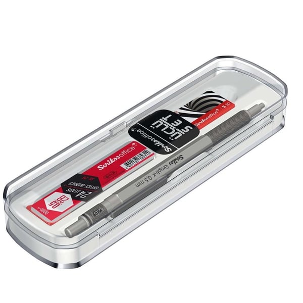 Scrikss Graph-X 3'lü Set Mekanik Kurşun Kalem 0.5 mm Kurşun Gri
