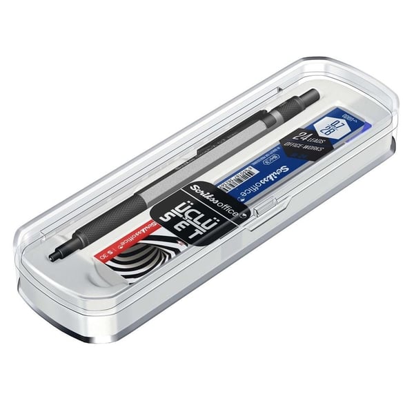 Scrikss Graph-X 3'lü Set Mekanik Kurşun Kalem 0.7 mm Antrasit