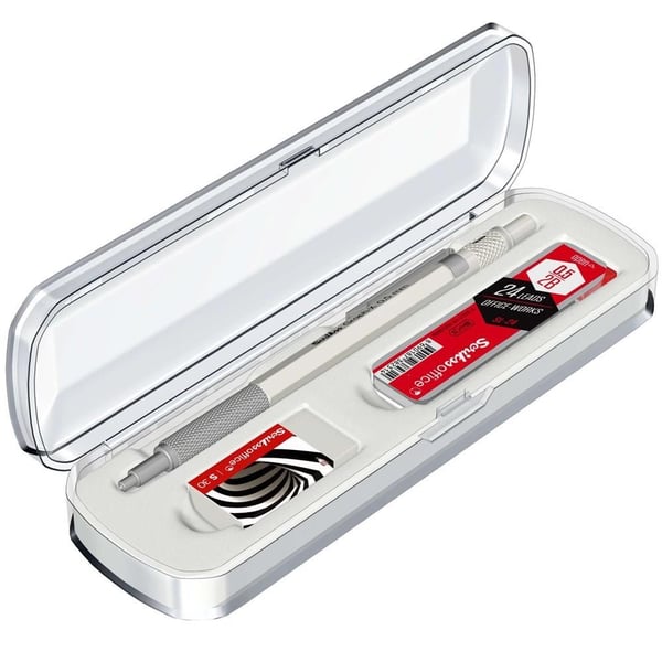 Scrikss Graph-X 3'lü Set Mekanik Kurşun Kalem 0.5 mm Beyaz