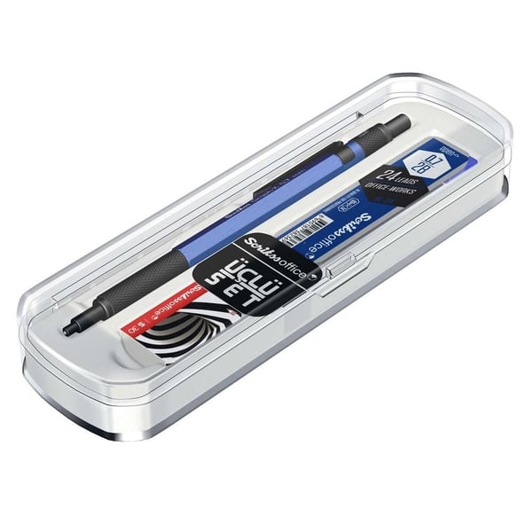 Scrikss Graph-X 3'lü Set Mekanik Kurşun Kalem 0.7 mm Mavi