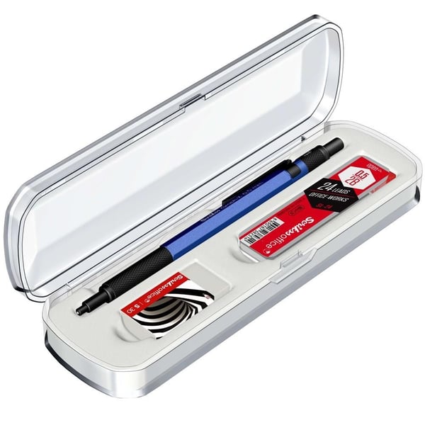 Scrikss Graph-X 3'lü Set Mekanik Kurşun Kalem 0.5 mm Mavi