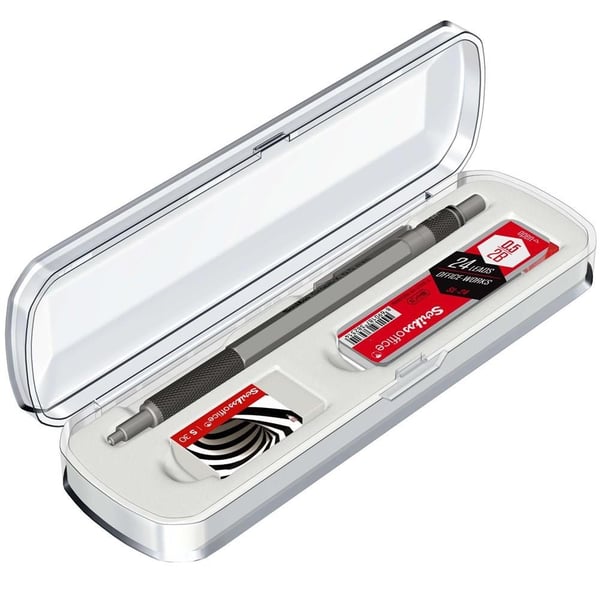Scrikss Graph-X 3'lü Set Mekanik Kurşun Kalem 0.5 mm Kurşun Gri