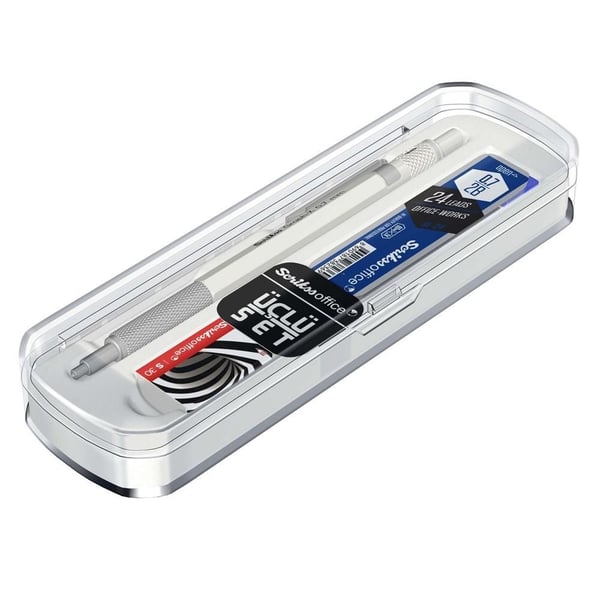 Scrikss Graph-X 3'lü Set Mekanik Kurşun Kalem 0.7 mm Mat Beyaz
