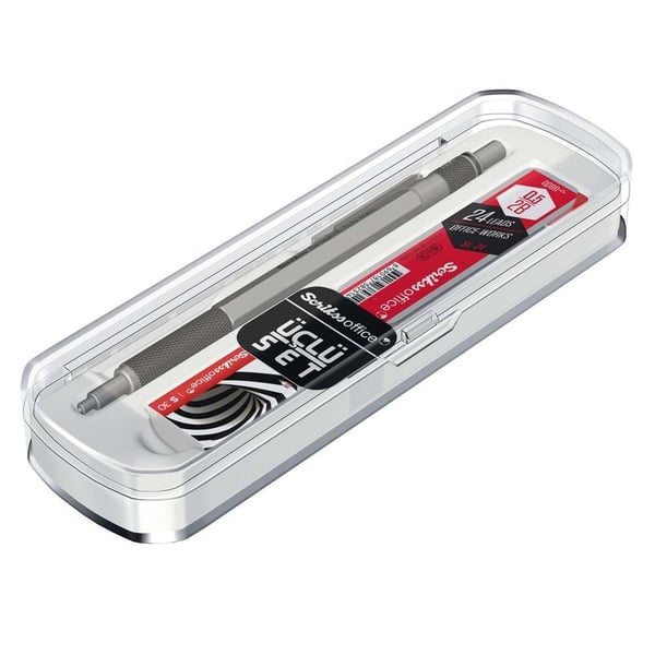 Scrikss Graph-X 3'lü Set Mekanik Kurşun Kalem 0.5 mm Kurşun Gri