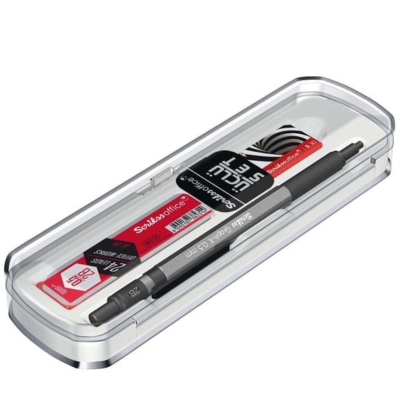 Scrikss Graph-X 3'lü Set Mekanik Kurşun Kalem 0.5 mm Antrasit
