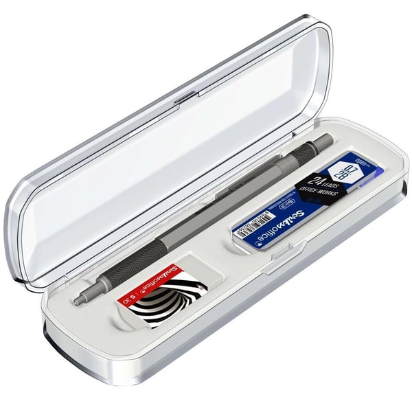 Scrikss Graph-X 3'lü Set Mekanik Kurşun Kalem 0.7 mm Kurşun Gri