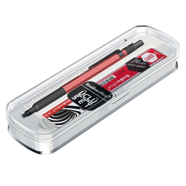 Scrikss Graph-X 3'lü Set Mekanik Kurşun Kalem 0.5 mm Kırmızı