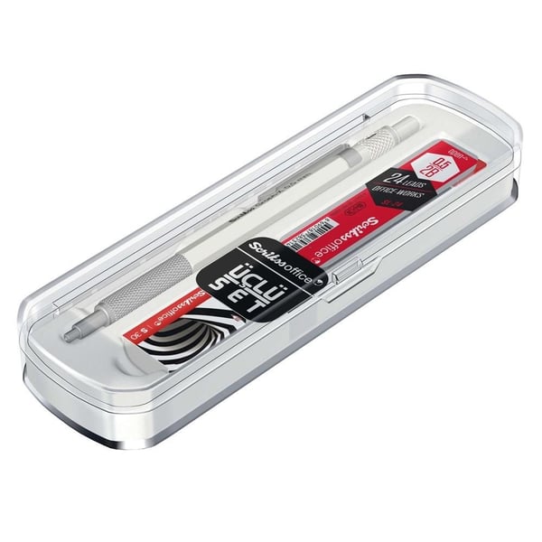 Scrikss Graph-X 3'lü Set Mekanik Kurşun Kalem 0.5 mm Beyaz