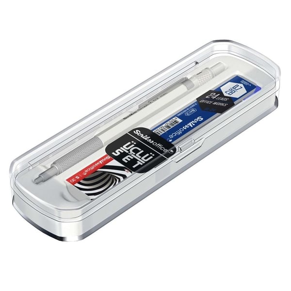 Scrikss Graph-X 3'lü Set Mekanik Kurşun Kalem 0.7 mm Mat Beyaz