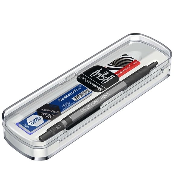 Scrikss Graph-X 3'lü Set Mekanik Kurşun Kalem 0.7 mm Antrasit