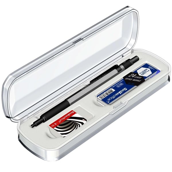 Scrikss Graph-X 3'lü Set Mekanik Kurşun Kalem 0.7 mm Antrasit