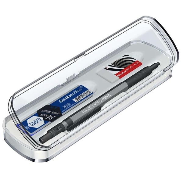 Scrikss Graph-X 3'lü Set Mekanik Kurşun Kalem 0.7 mm Antrasit