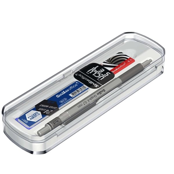 Scrikss Graph-X 3'lü Set Mekanik Kurşun Kalem 0.7 mm Kurşun Gri