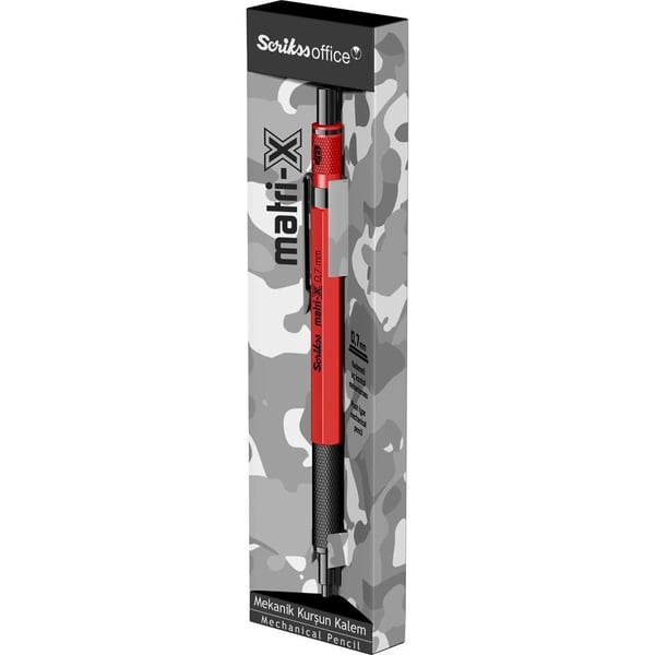 Scrikss Matri-X Mekanik Kurşun Kalem 0.7 mm Kırmızı