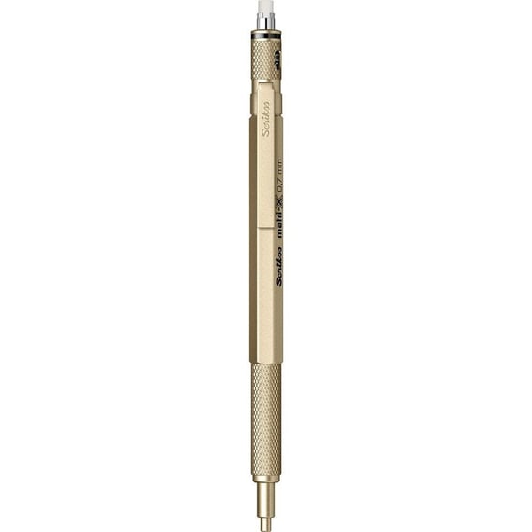Scrikss Matri-X Mekanik Kurşun Kalem 0.7 mm Metalik Altın