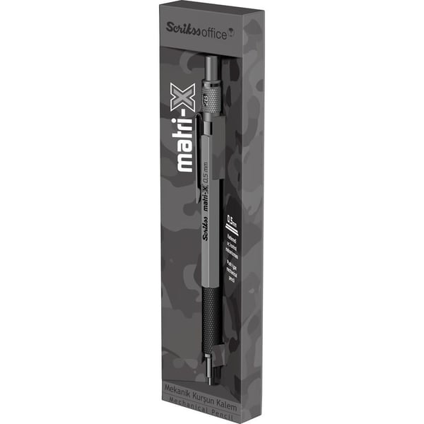 Scrikss Matri-X Mekanik Kurşun Kalem 0.5 mm Gri