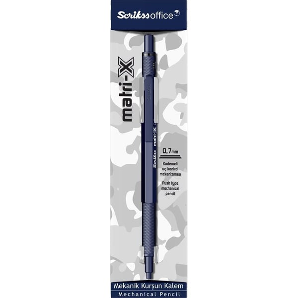 Scrikss Matri-X Mekanik Kurşun Kalem 0.7 mm Lacivert