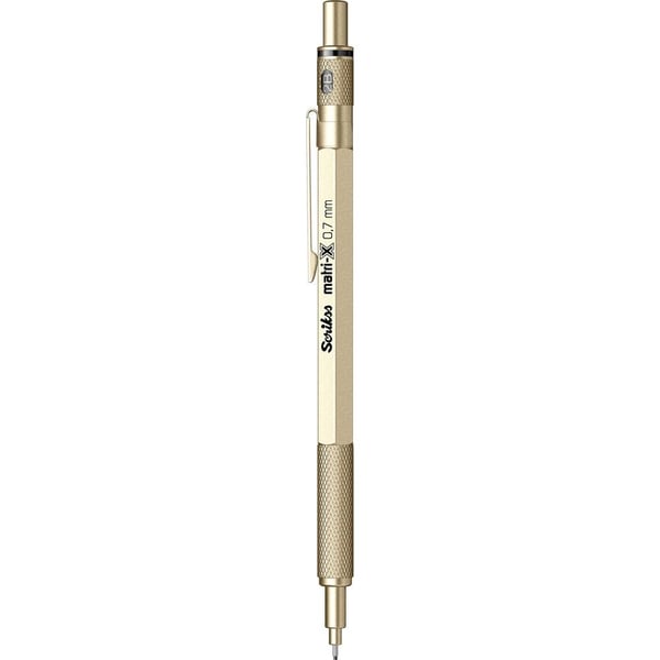 Scrikss Matri-X Mekanik Kurşun Kalem 0.7 mm Metalik Altın