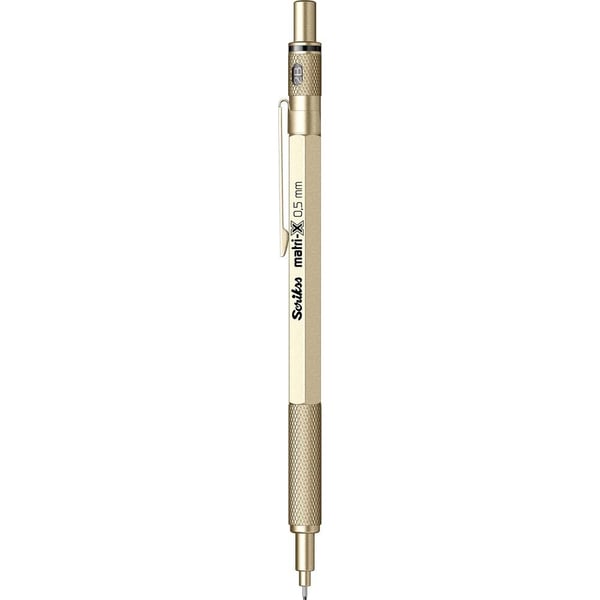 Scrikss Matri-X Mekanik Kurşun Kalem 0.5 mm Metalik Altın