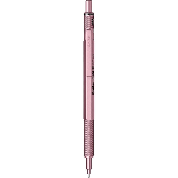 Scrikss Matri-X Mekanik Kurşun Kalem 0.7 mm Metalik Açık Pembe