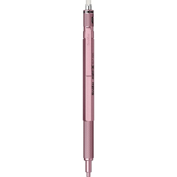 Scrikss Matri-X Mekanik Kurşun Kalem 0.7 mm Metalik Açık Pembe
