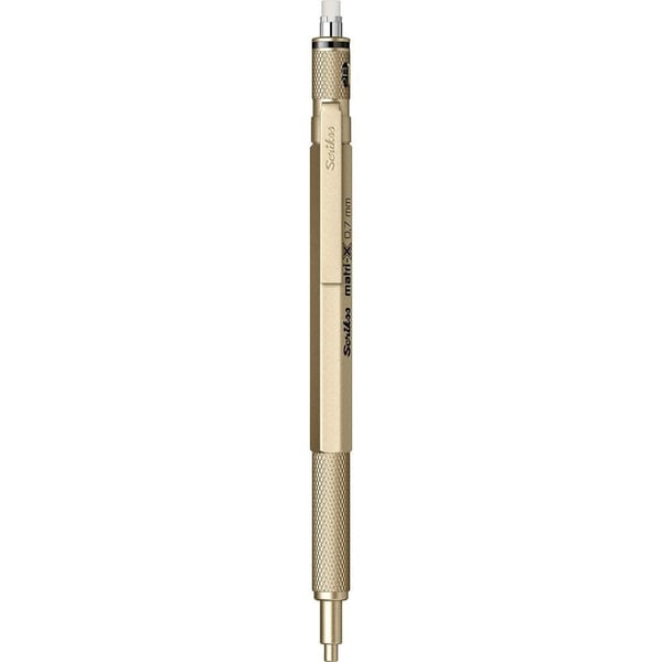 Scrikss Matri-X Mekanik Kurşun Kalem 0.7 mm Metalik Altın