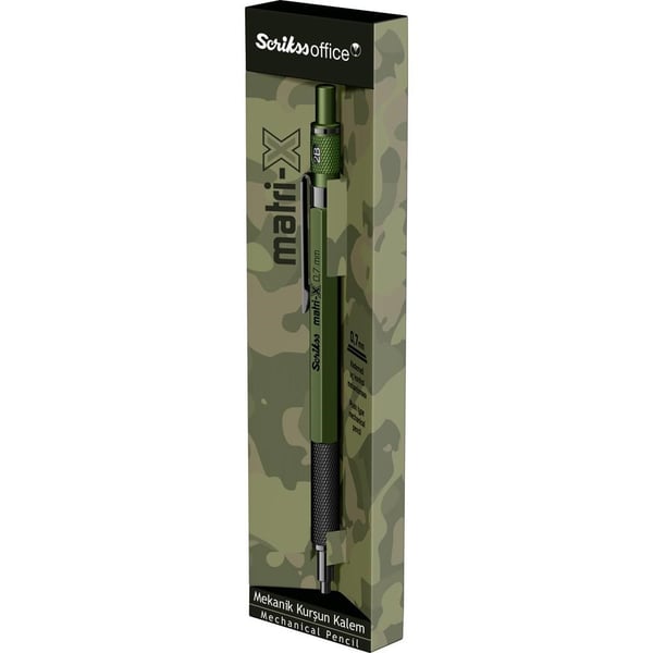 Scrikss Matri-X Mekanik Kurşun Kalem 0.7 mm Haki