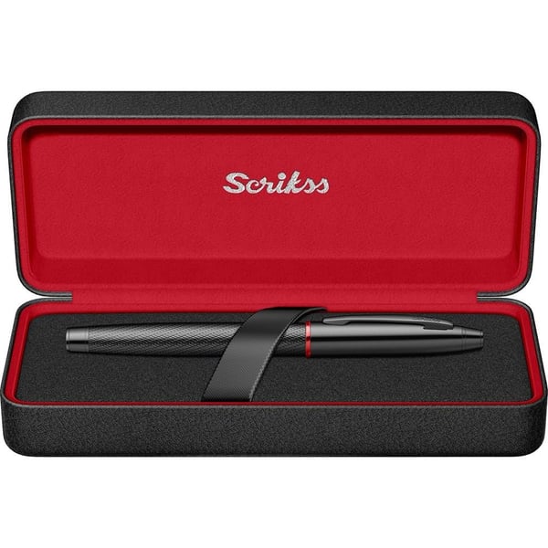 Scrikss Noble 35 Dolma Kalem M Uç Mat Siyah