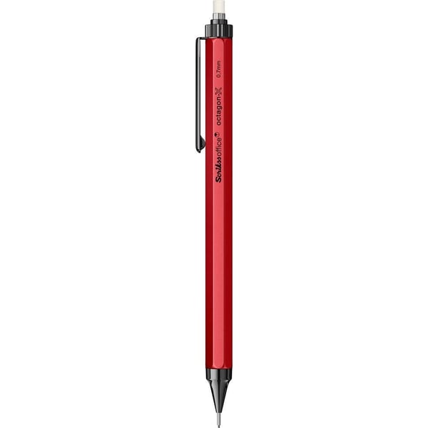 Scrikss Octagon-X Mekanik Kurşun Kalem 0.7 mm Kırmızı