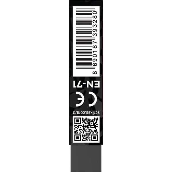 Scrikss S-20B Siyah Silgi - 1 Adet