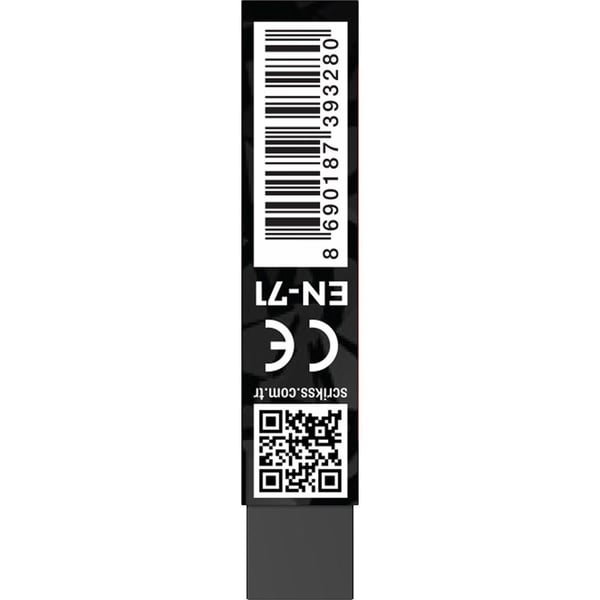 Scrikss S-20B Siyah Silgi - 1 Adet