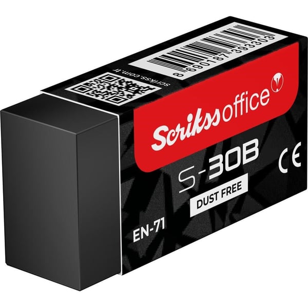 Scrikss S-30B Siyah Silgi - 1 Adet