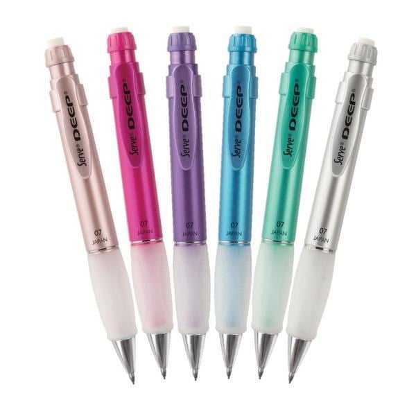 Serve Deep Mekanik Versatil Kursun Kalem Metalik Renkler 0.7 mm 6'lı Kutu