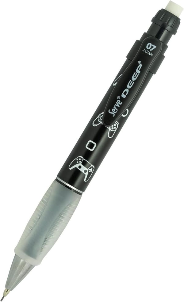 Serve Deep Versatil 0.7 mm Pre Metalik Desenli Sketch Serisi Siyah