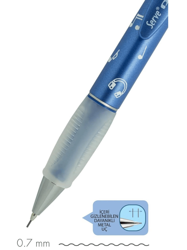 Serve Deep Versatil 0.7 mm Pre Metalik Desenli Sketch Serisi Kristal Viyole