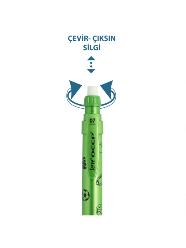 Serve Deep Versatil 0.7 mm Pre Metalik Desenli Sketch Serisi Yeşil