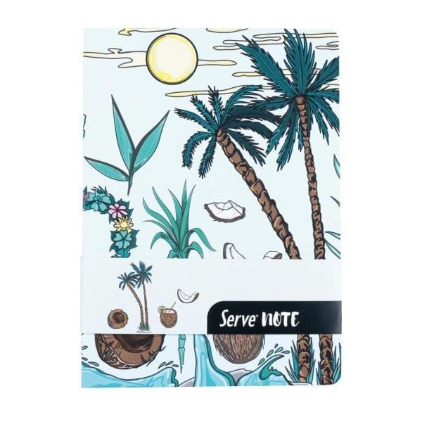 Serve Defter Seti Desenli Nane Yeşili Kutulu