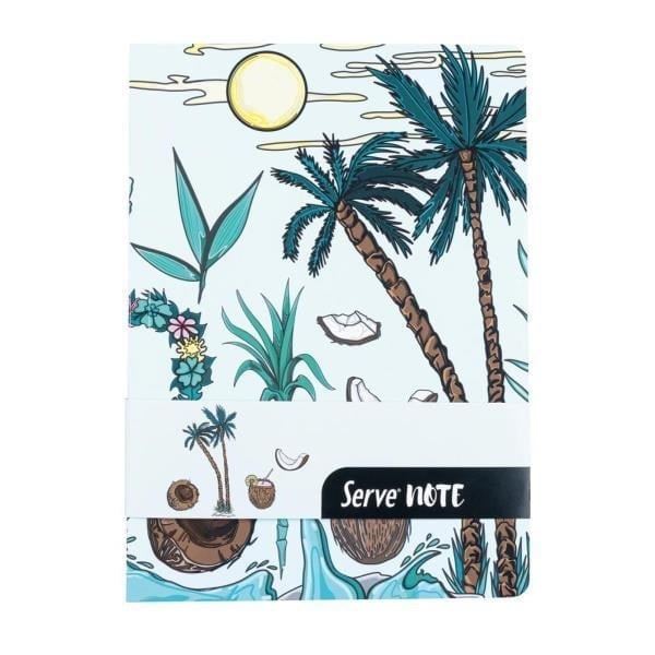 Serve Defter Seti Desenli Nane Yeşili Kutulu