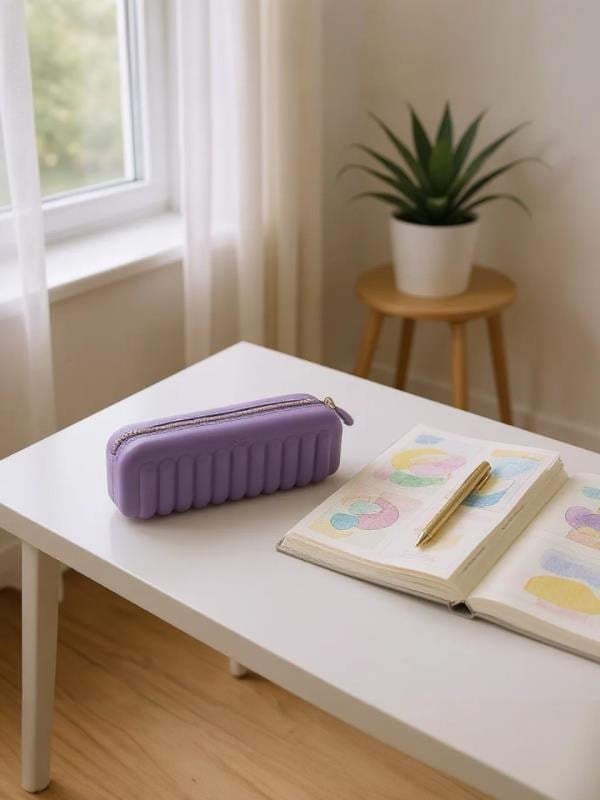 Serve Maki Kalem Çantası Açık Mor