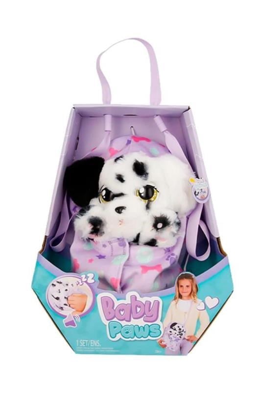 Sesli Baby Paws Dalmaçyalı Peluş Köpek – Battaniyeli, İnteraktif Oyuncak