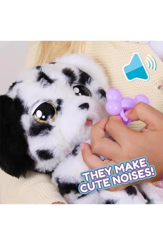 Sesli Baby Paws Dalmaçyalı Peluş Köpek – Battaniyeli, İnteraktif Oyuncak