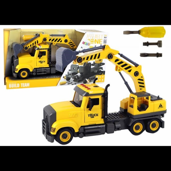 Sesli ve Işıklı Sök Tak Sarı İş Makinesi - YW9075B