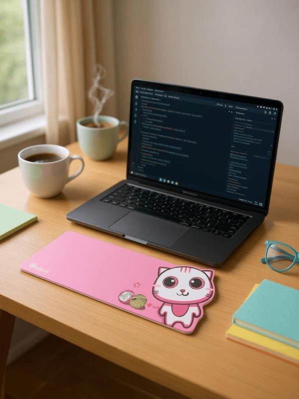 Sevimli Kedi Klavye Mouse Masaüstü Matı ND-MAT Klavye Mouse Pad