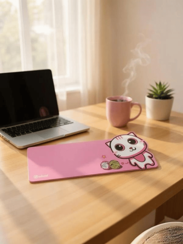 Sevimli Kedi Klavye Mouse Masaüstü Matı ND-MAT Klavye Mouse Pad