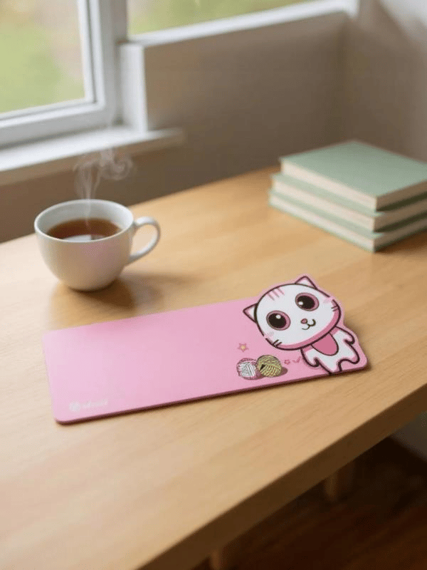 Sevimli Kedi Klavye Mouse Masaüstü Matı ND-MAT Klavye Mouse Pad