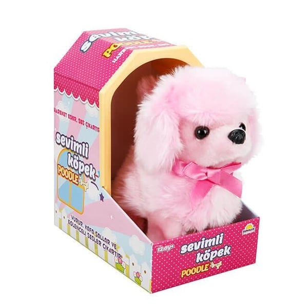 Sevimli Köpek Poodle – Sesli ve Hareketli Pelüş Oyuncak