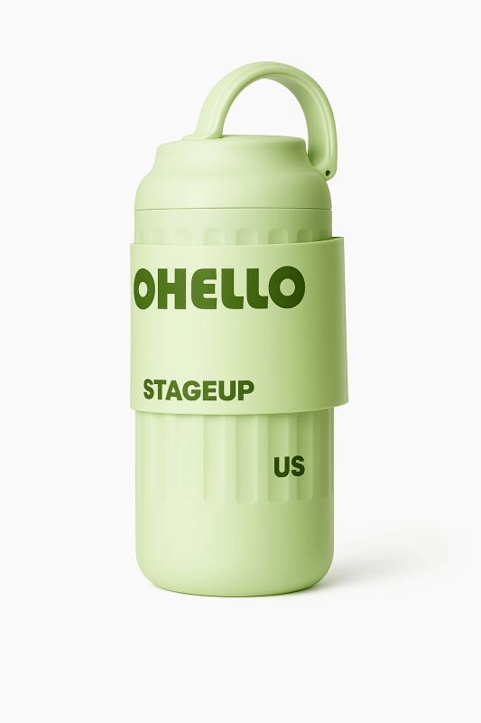 Shotay Fashion Çelik Termos Matara 460 ML Yeşil - SHT-ST-8097