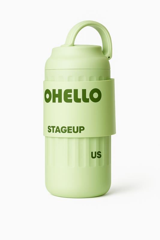 Shotay Fashion Çelik Termos Matara 460 ML Yeşil - SHT-ST-8097