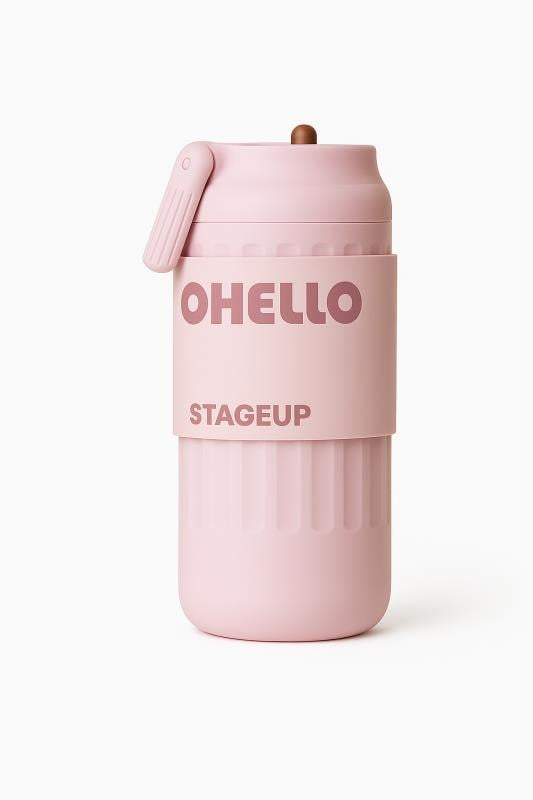 Shotay Fashion Çelik Termos Matara 460 ML Pembe - SHT-ST-8097